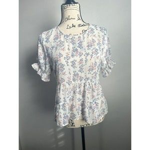 Paper Crane By Anthropologie Floral Top